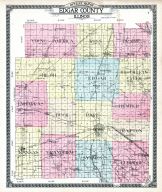 County Outline Map, Edgar County 1910